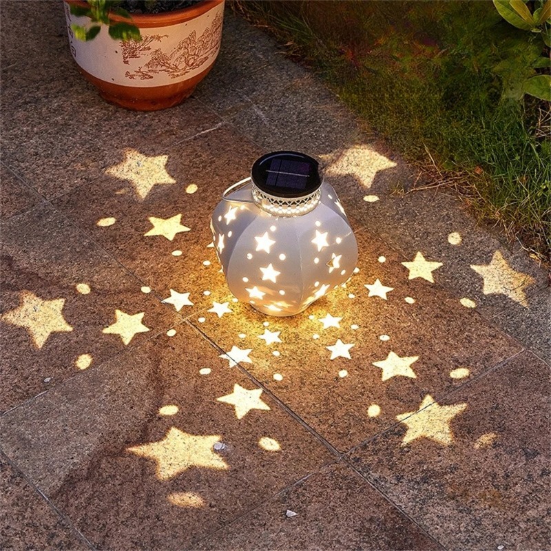 Outdoor Lighting House - Tuinsternprojectorlamp Hangende zonne-verlichting Buiten hangende zonnelantaarns