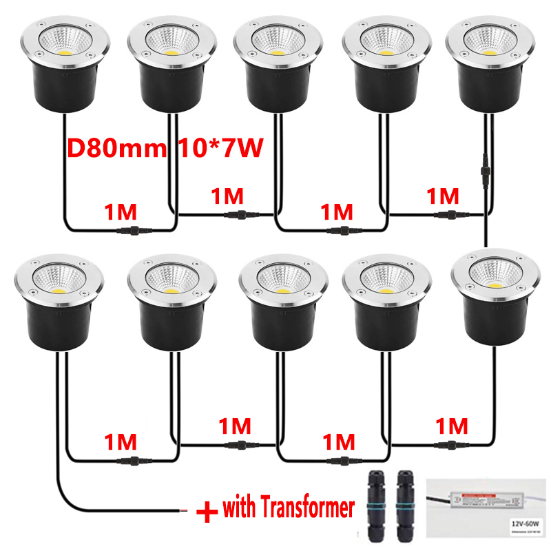 Ground Light Recessed - 12V LED Inbouwlamp IP67 Waterdichte Buitenlamp