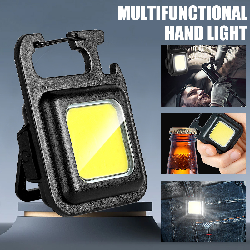 Outdoor Lighting House - Superheldere, handige, draagbare MINI COB sleutelhangerlamp,