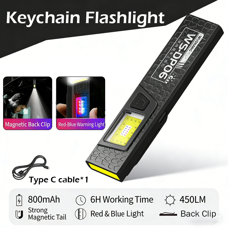 Led Flood Light - LED COB-zaklamp Type C Oplaadbaar 600LM