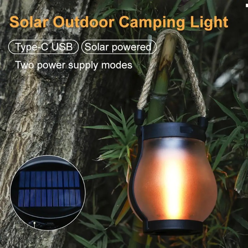 Solar Flame Lamp USB Oplaadbar - Solar Lantern Hanging recensie en prijs