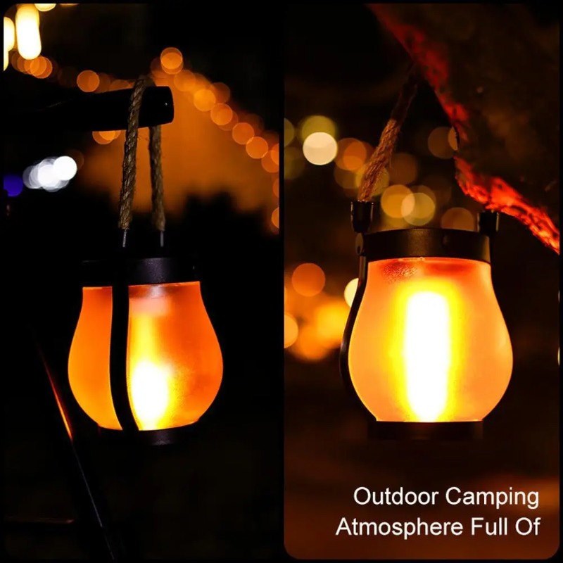Solar Flame Lamp USB Oplaadbar - Solar Lantern Hanging recensie en prijs