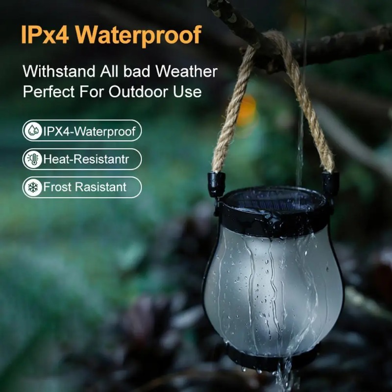 Solar Flame Lamp USB Oplaadbar - Solar Lantern Hanging recensie en prijs