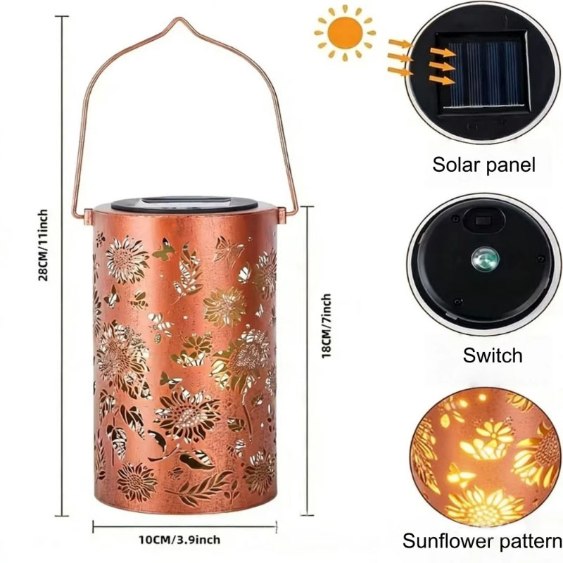 Kleurrijke zonnebloem kolibrie - Solar Lantern Hanging recensie en prijs