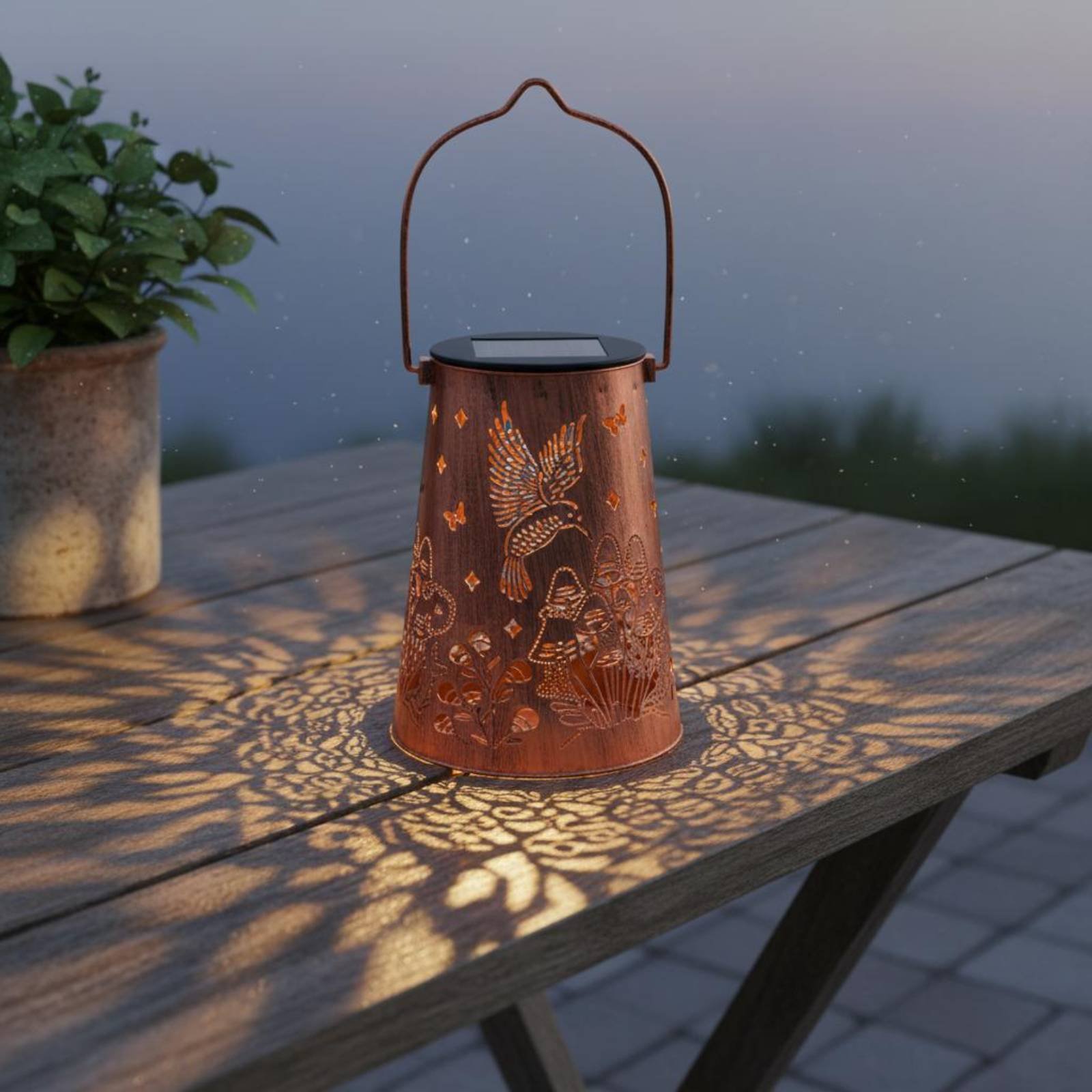 Bloementuinlantaarn Patroon Tu - Solar Lantern Hanging recensie en prijs