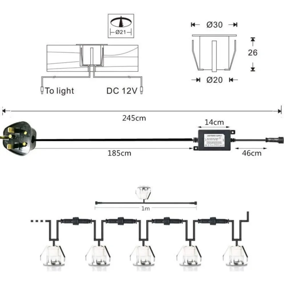 32mm LED Inbouw Deckverlichtin - Ground Light Recessed recensie en prijs