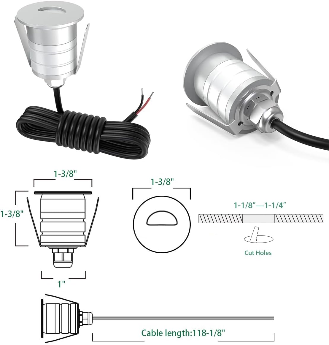 Verzonken LED-trapverlichting  - Ground Light Recessed recensie en prijs