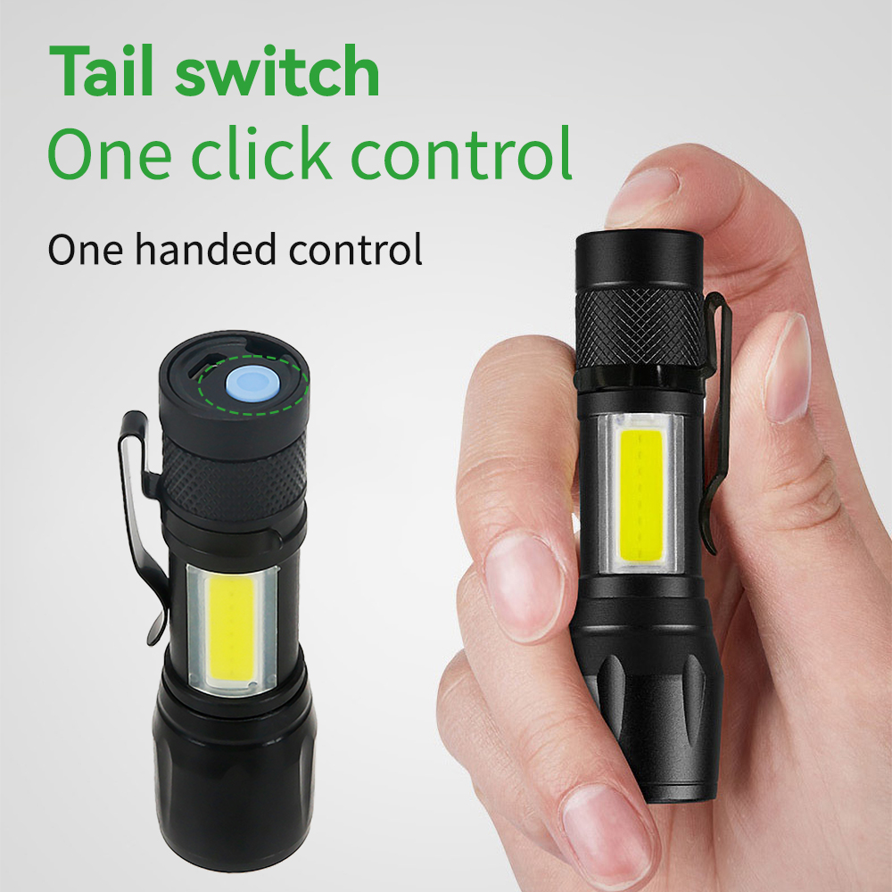 Mini LED-zaklamp COB+XPE Draag - Outdoor Lighting Black recensie en prijs