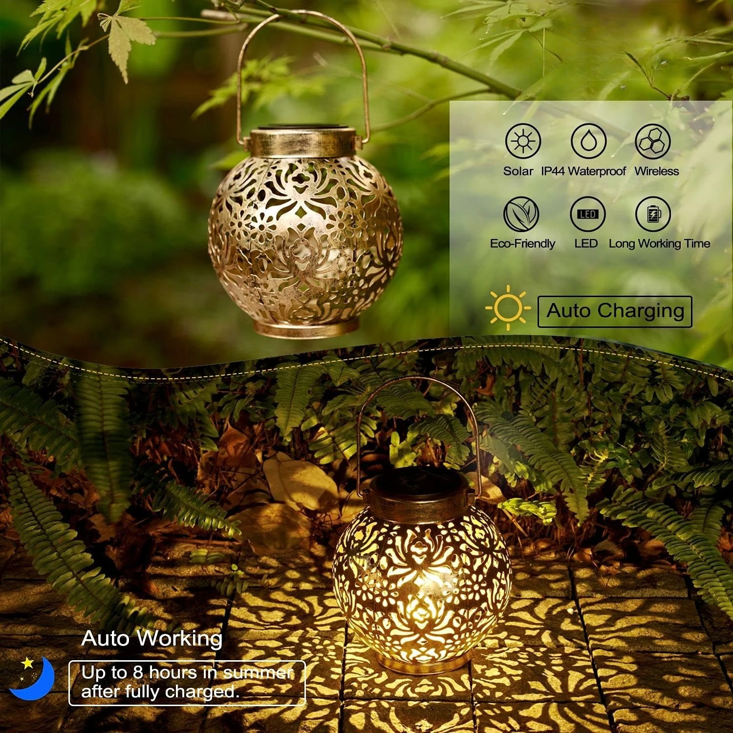 1-6PCS Marokkaanse zonne-lanta - Solar Lantern Hanging recensie en prijs