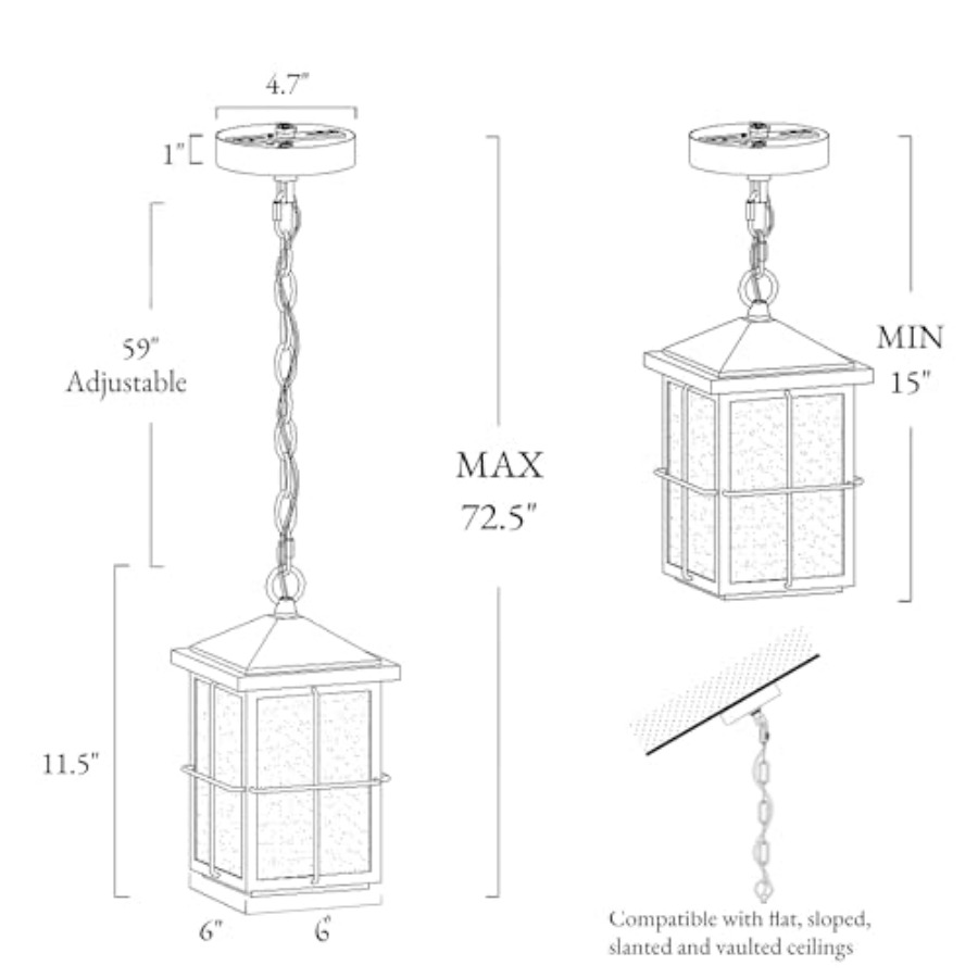 Hanglamp voor buiten, boerderi - Outdoor Lighting Black recensie en prijs