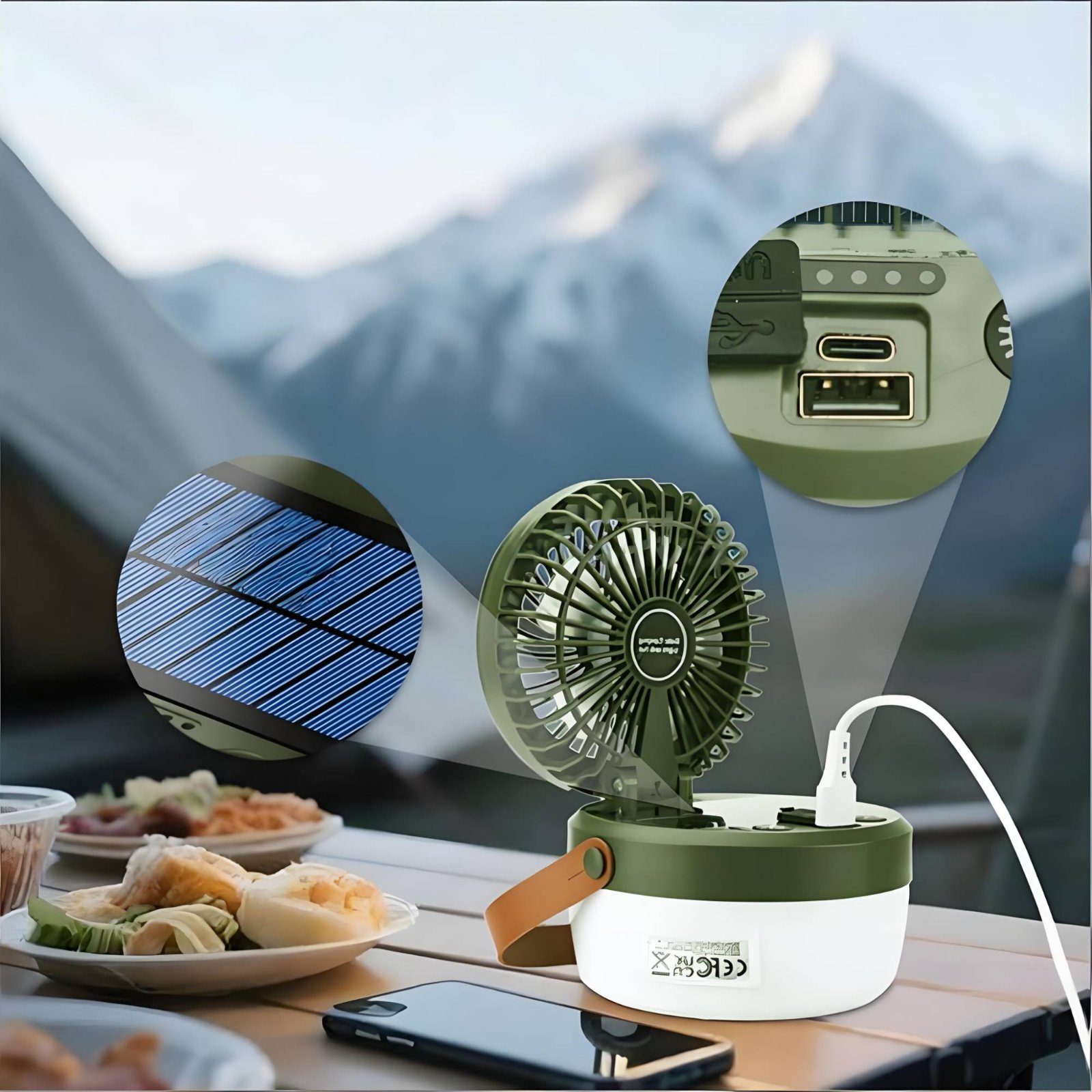 Zonne-campingventilatorlantaar - Solar Lantern Hanging recensie en prijs