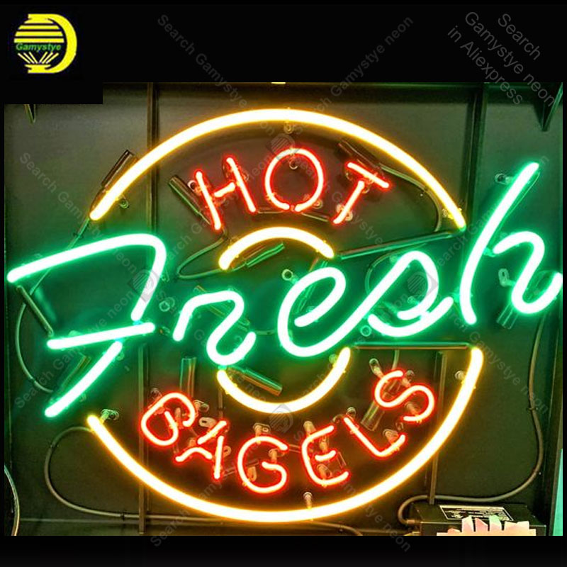 Neon bord voor HOT Fresh BAGEL - Outdoor Lighting Expressions recensie en prijs