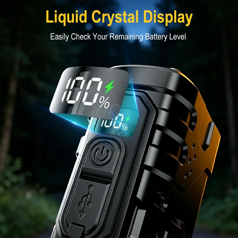 BORUIiT Handkruk EDC LED-zakla - Outdoor Lighting Black recensie en prijs