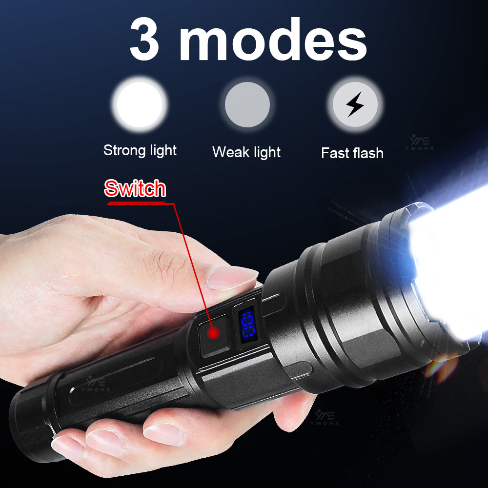 Witte laser-zaklamp met hoog v - Outdoor Lighting Black recensie en prijs